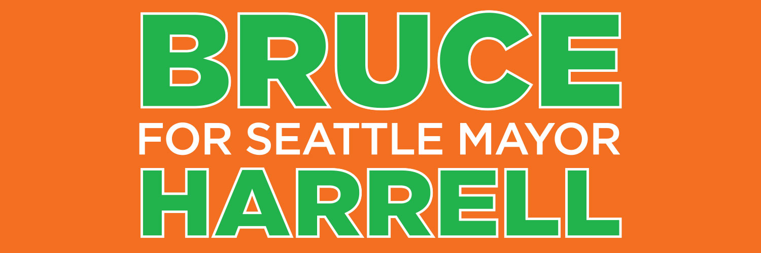 Bruce Harrell's banner