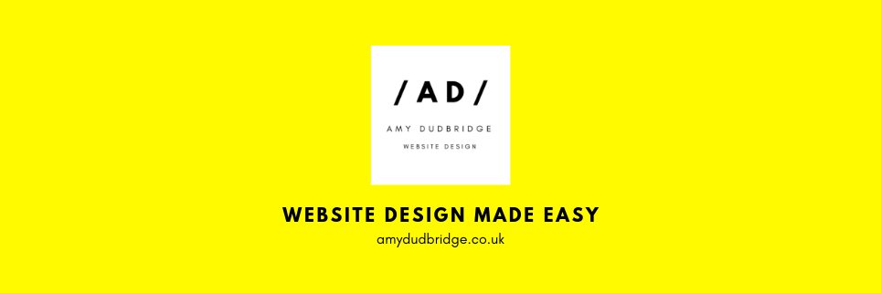 Amy Dudbridge Website Design banner
