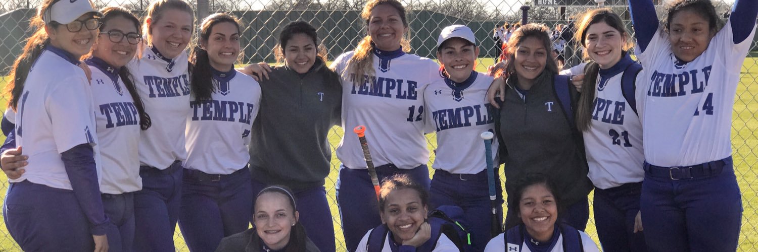 Temple Softball banner