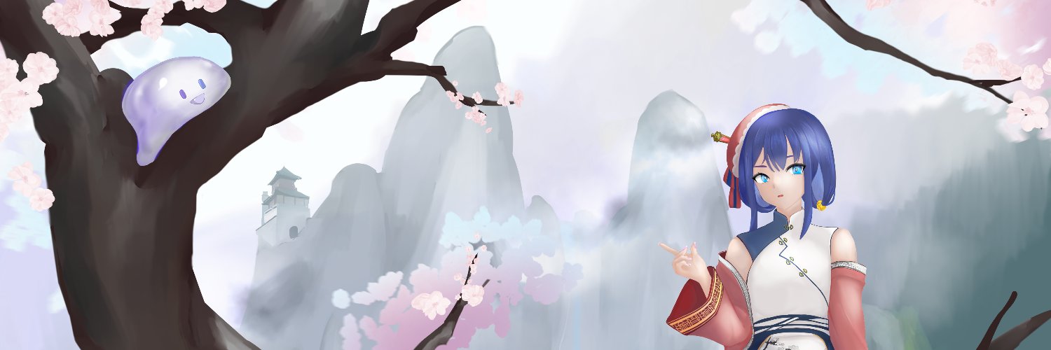 梅子-畫畫修仙Vtuber-委託開放中 banner