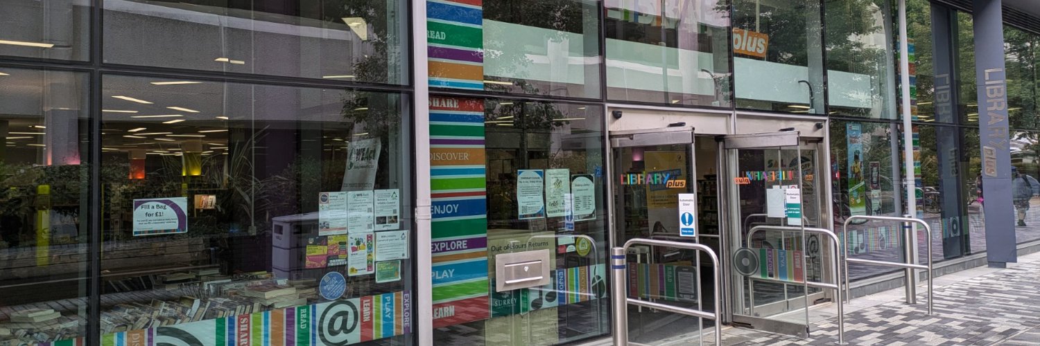 Woking Library banner