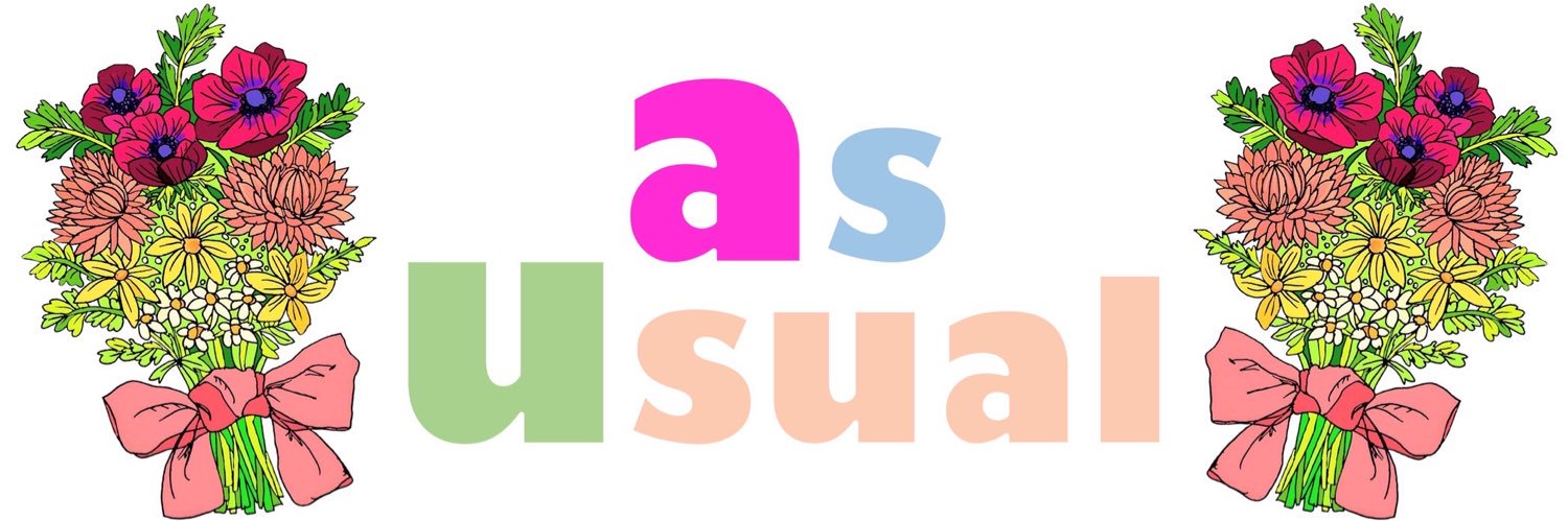 as usual's banner