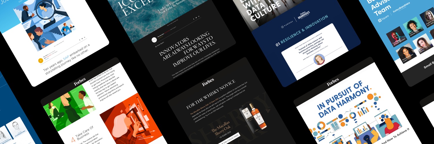 Forbes Content & Design Studio banner