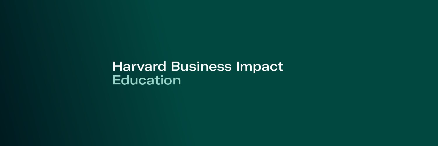 Harvard Business Impact Education's banner
