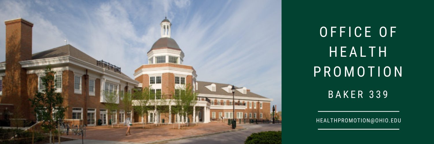 Ohio University Health Promotion banner