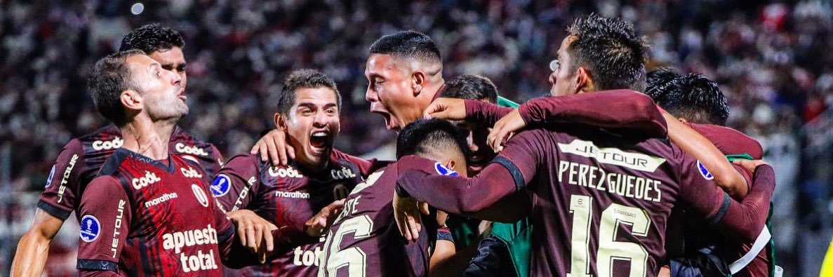 En forma de U banner