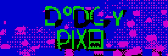 Dodgy Pixel (posting on Bluesky & Threads) banner