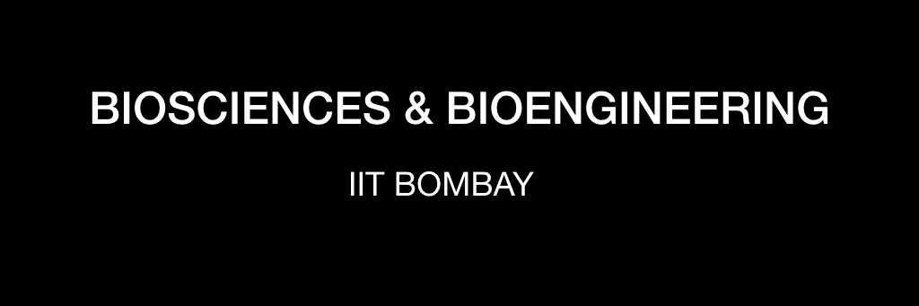 Biosciences & Bioengineering, IIT Bombay banner