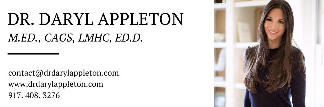 Dr. Daryl Appleton, M.ED, CAGS, LMHC, Ed.D. banner