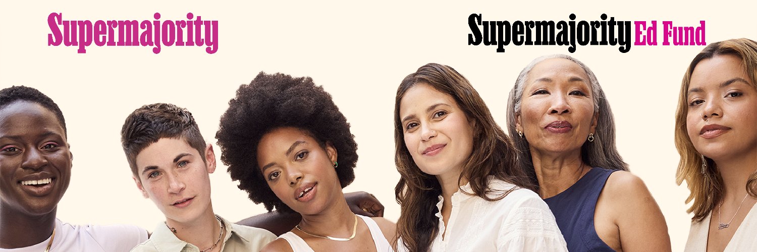 Supermajority's banner