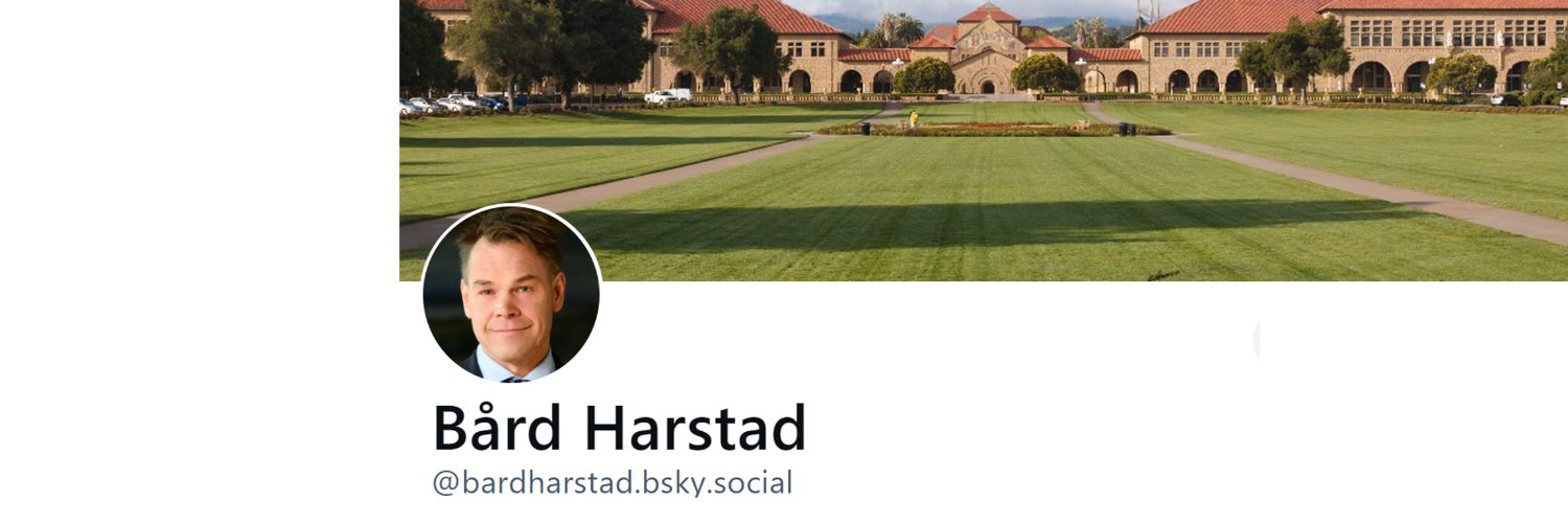 Bård Harstad's banner
