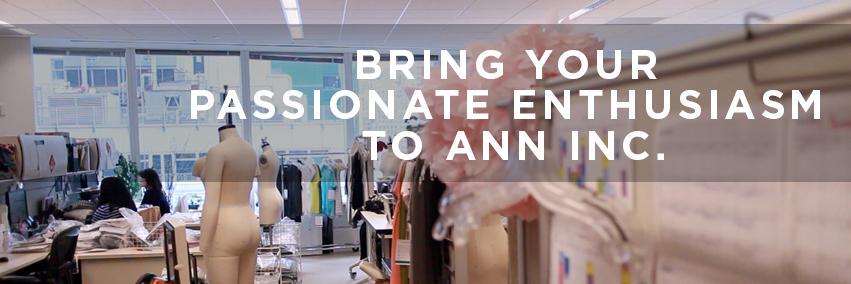 Careers at ANN INC. banner