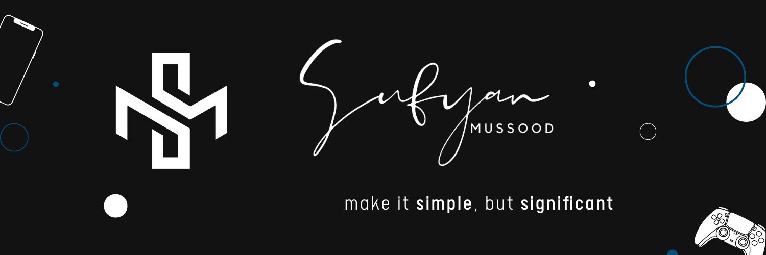 SufyanMussood's profile banner image