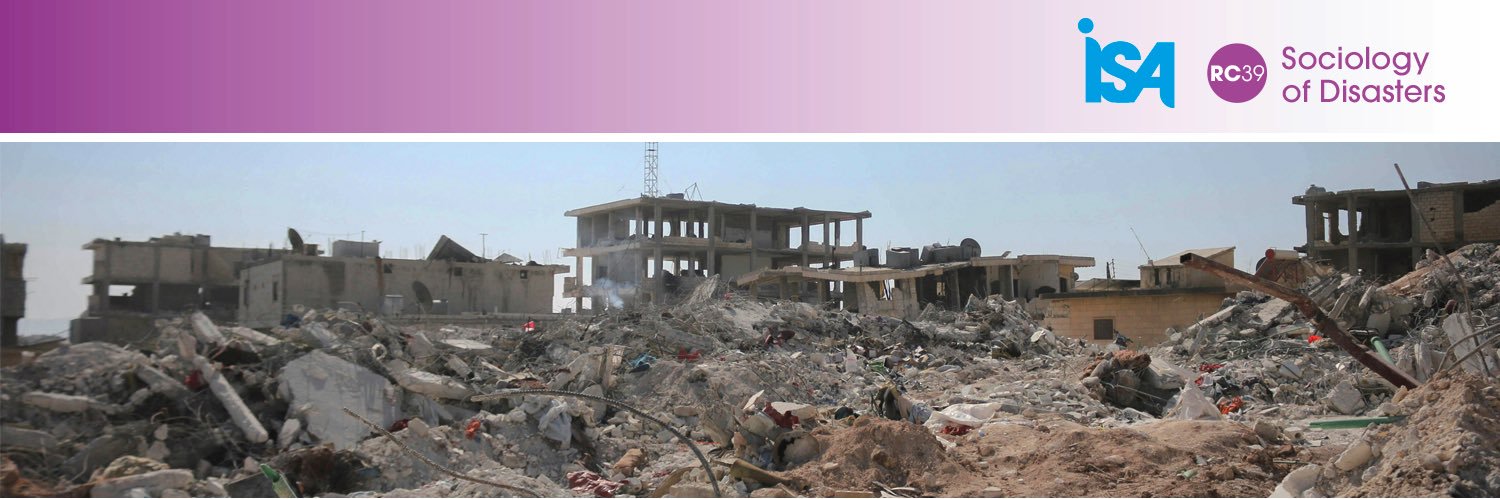 ISA RC39 Sociology of Disasters banner