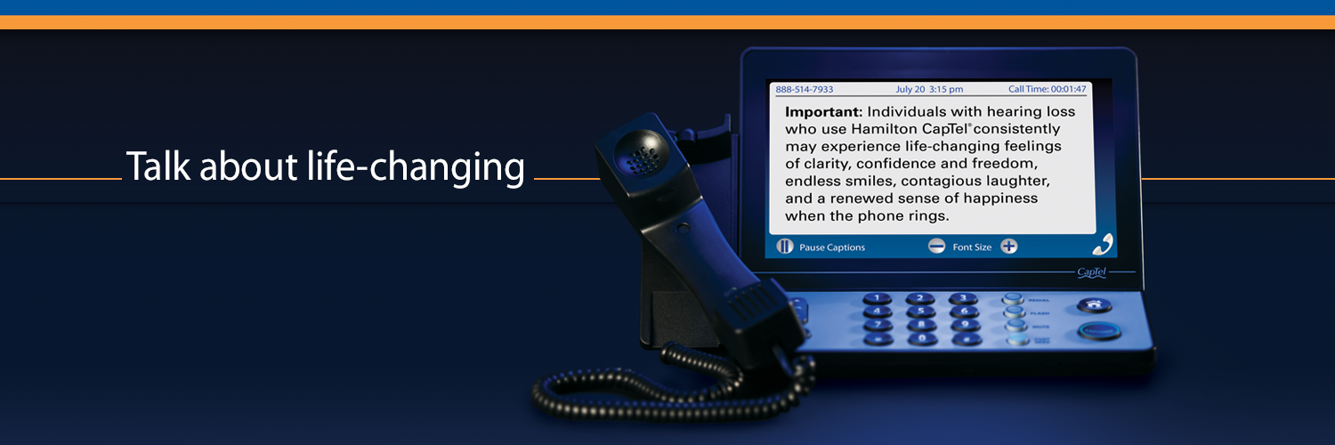 Hamilton CapTel banner