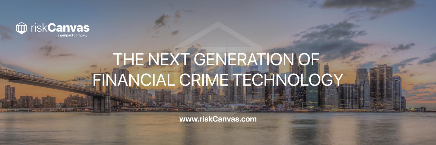 riskCanvas, a Genpact technology banner