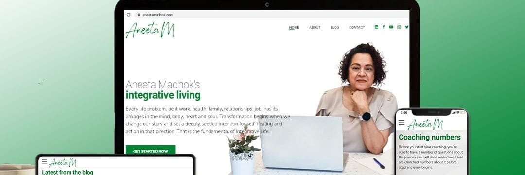Aneeta Madhok, Integrative Living banner
