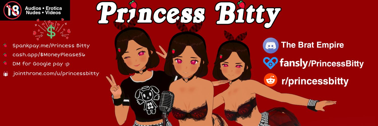 🍓ᴘʀɪɴᴄᴇꜱꜱ ʙɪᴛᴛʏ🍓NSFW 18+ banner