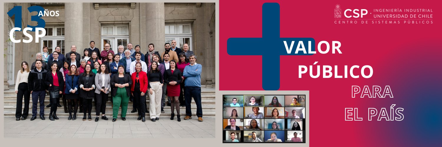 Centro de Sistemas Públicos U. de Chile banner