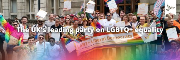 LGBT+ Lib Dems 🏳️‍🌈🏳️‍⚧️ 🔶 Profile Banner
