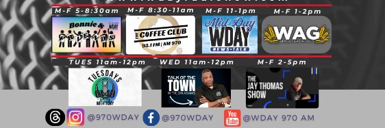WDAY Radio - AM 970 & FM 93.1 banner