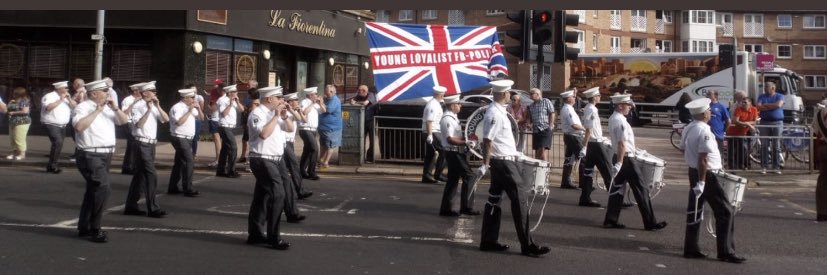 Young Loyalist Flute Band banner