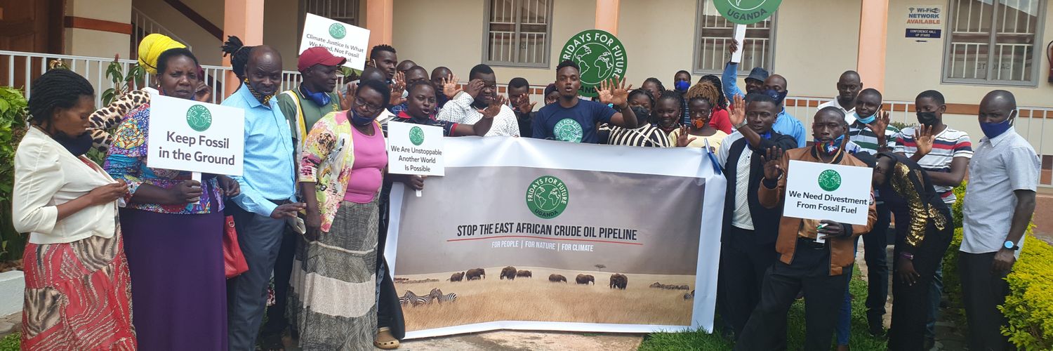 Fridays For Future Uganda's banner