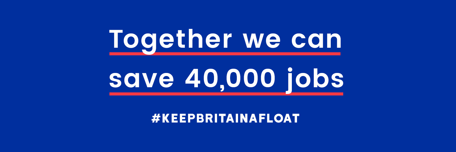 Keep Britain Afloat banner