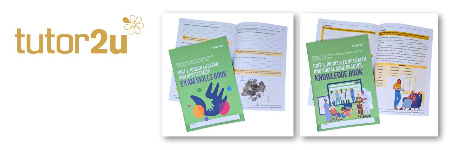 tutor2u Health & Social Care banner