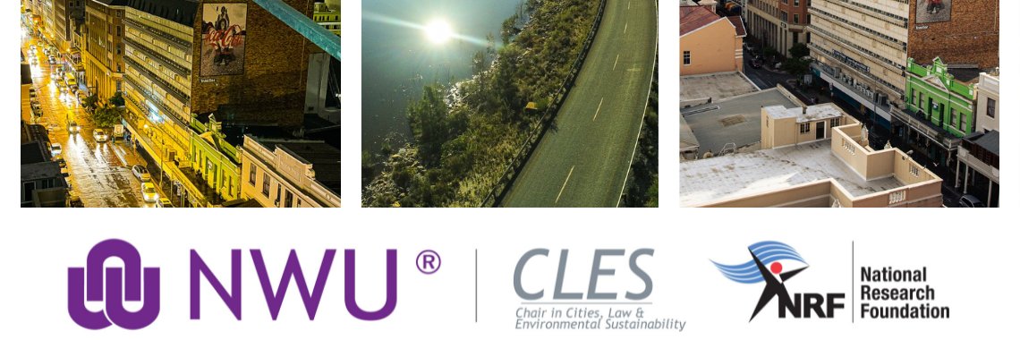 SARChI Cities, Law & Environmental Sustainability banner