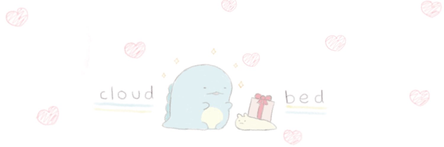 ‎𓈒 ᱸ ♪ cloud יִ bed ᱸ . 🥄 banner