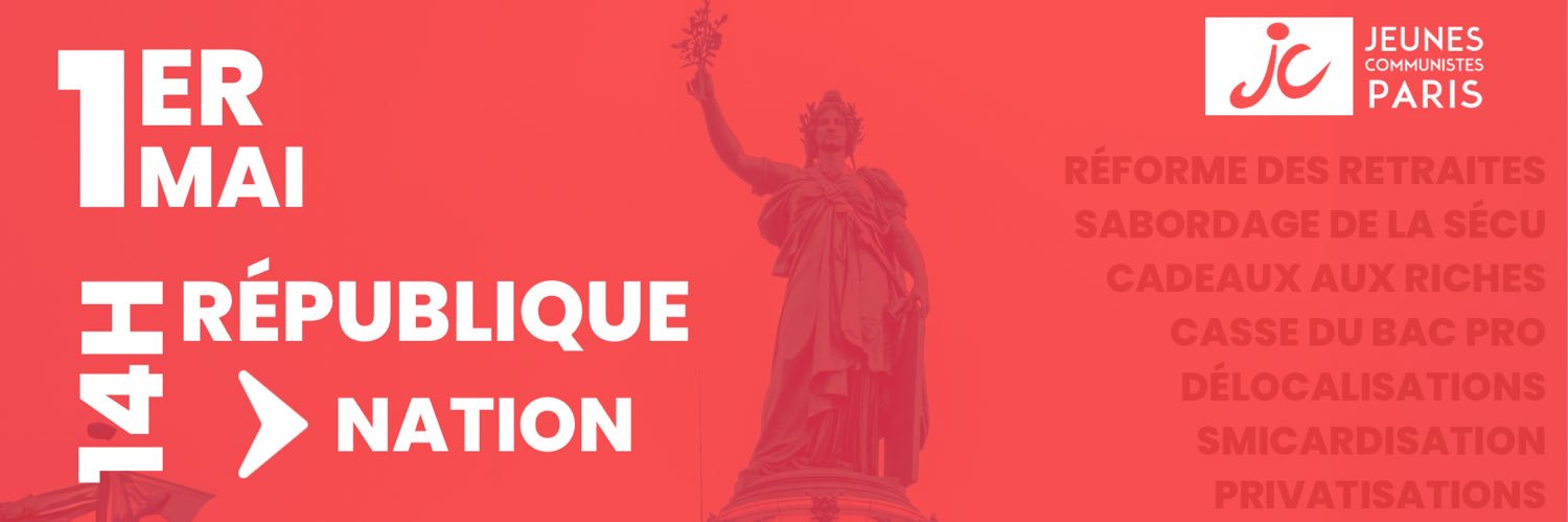 Jeunes Communistes 75's banner