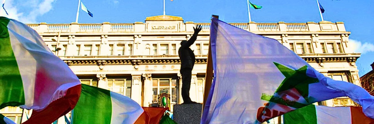 Éirígí - For A New Republic's banner