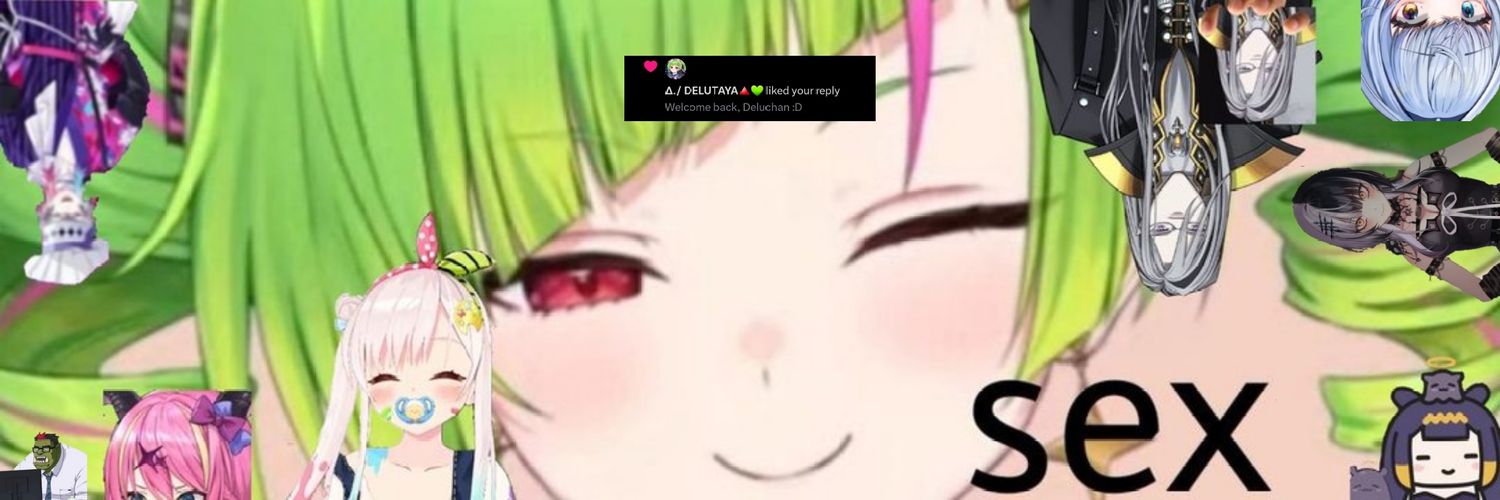 rvmin likes delutaya 🔺💚👅🐙🎨Σ📗🎩🔩👁️‍🗨️🚲's banner
