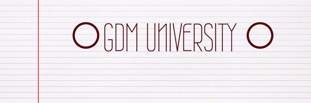 GDM UNIVERSITY banner