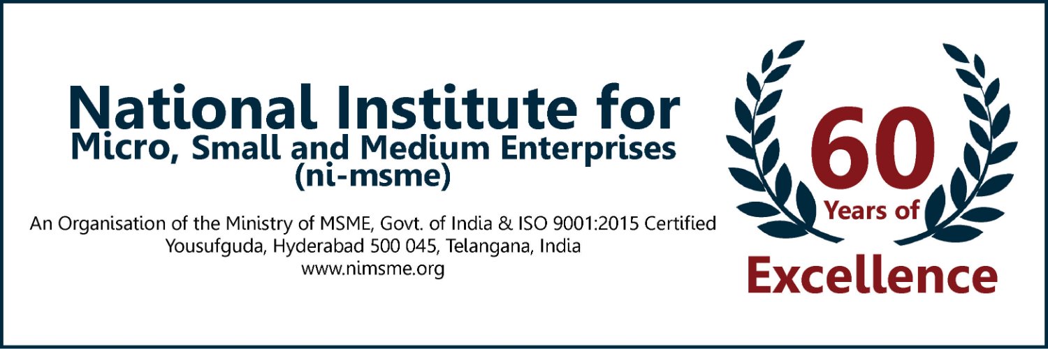 National Institute for MSME (ni-msme) banner
