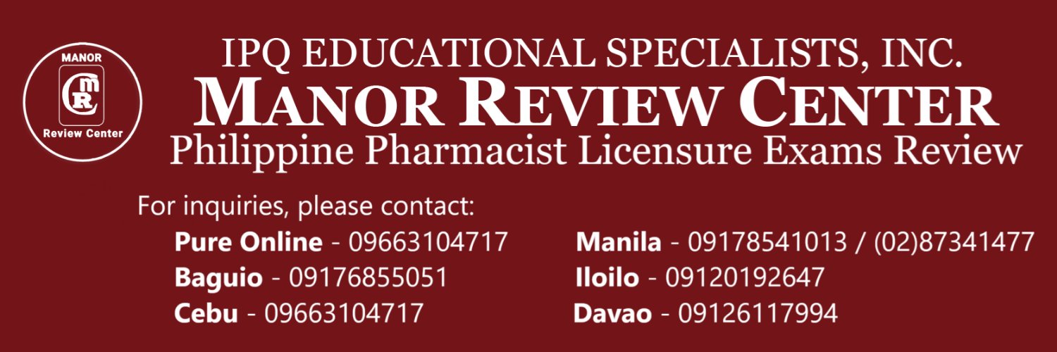 MANOR Review Center banner