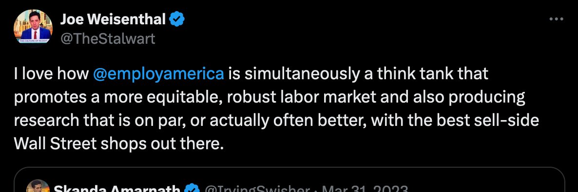 Employ America's banner
