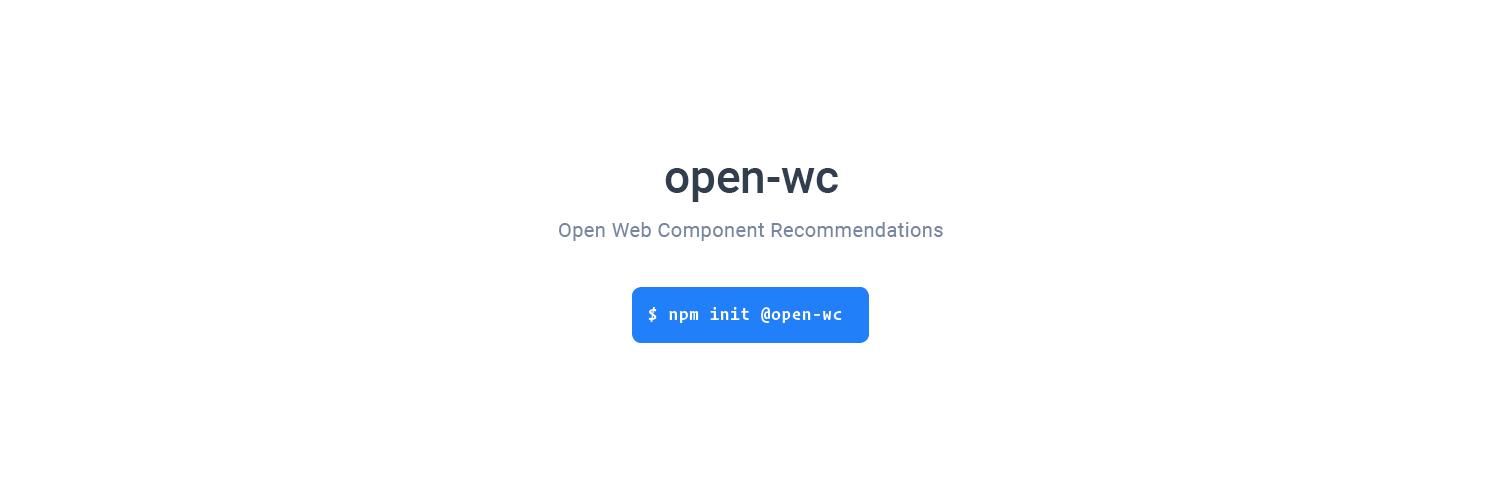 Open Web Components banner
