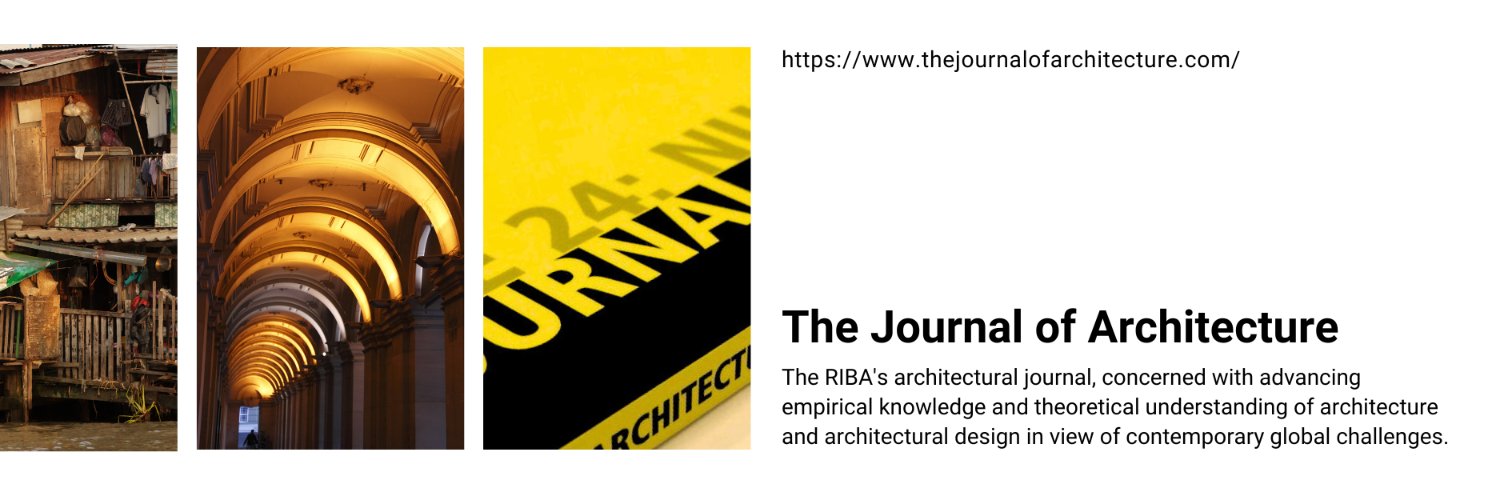 The Journal of Architecture banner