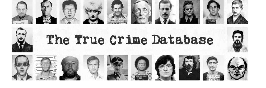 The True Crime Database banner