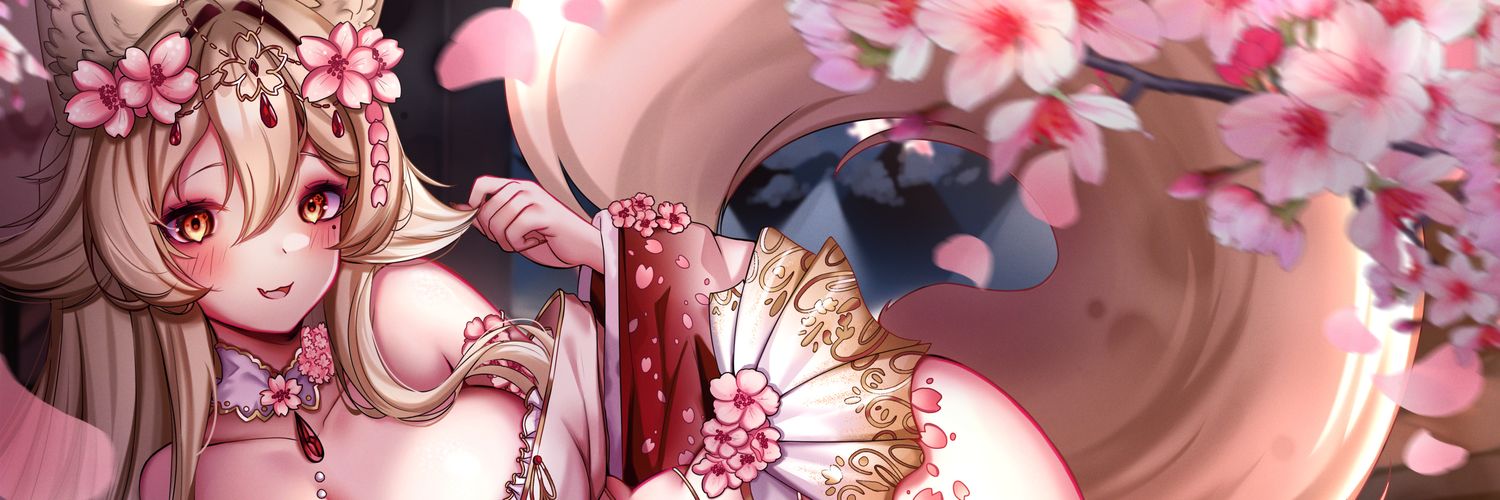 kyu 🌸 | Vtuber | Sakura Kitsune 🦊's banner