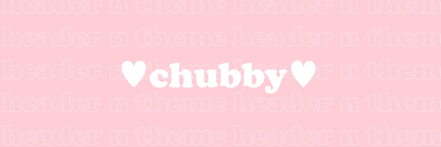 ˗ˏˋ ♥︎ chubby rest !🧞‍♀️ ˎˊ˗ banner