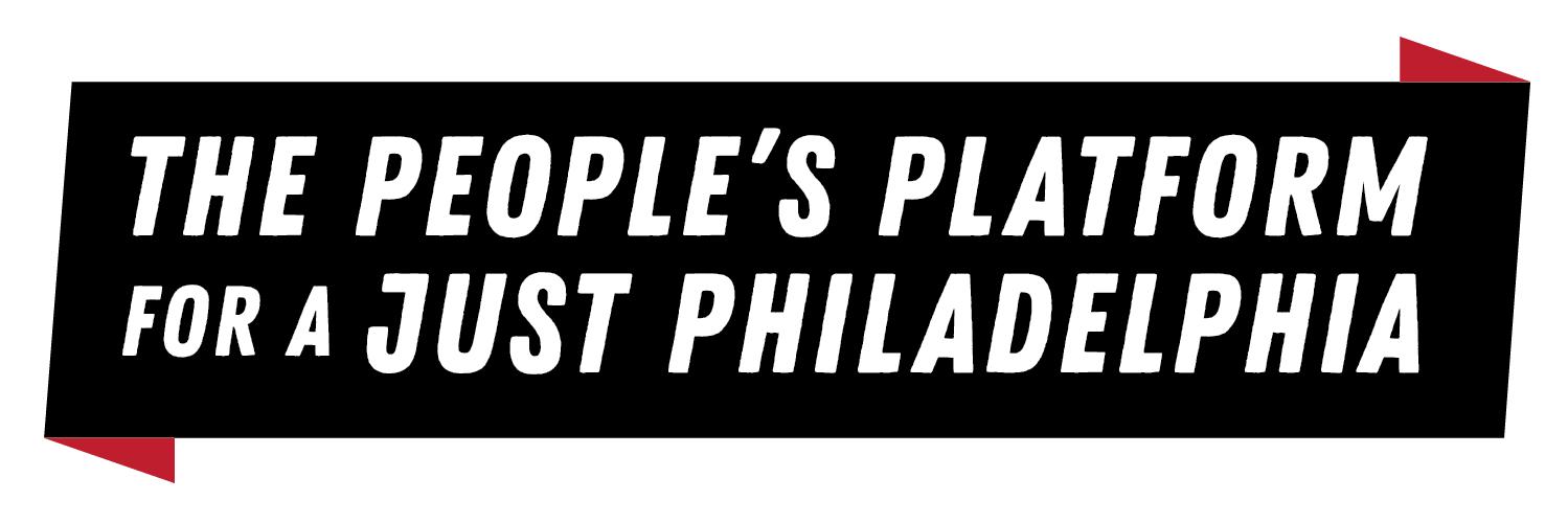 Alliance for a Just Philadelphia banner