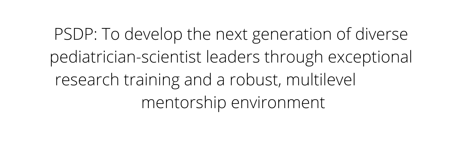 Pediatric Scientist Development Program (PSDP) banner