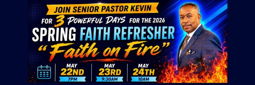Pastor Kevin Rogers banner