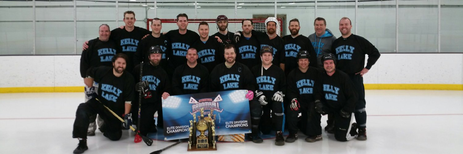 Kelly Lake Broomball banner