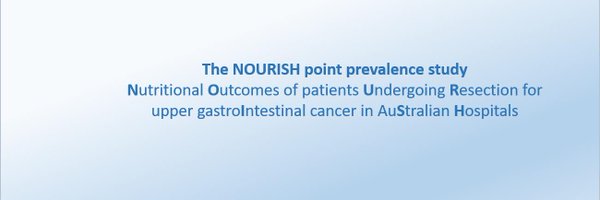 NOURISH Upper GI Cancer Study Profile Banner