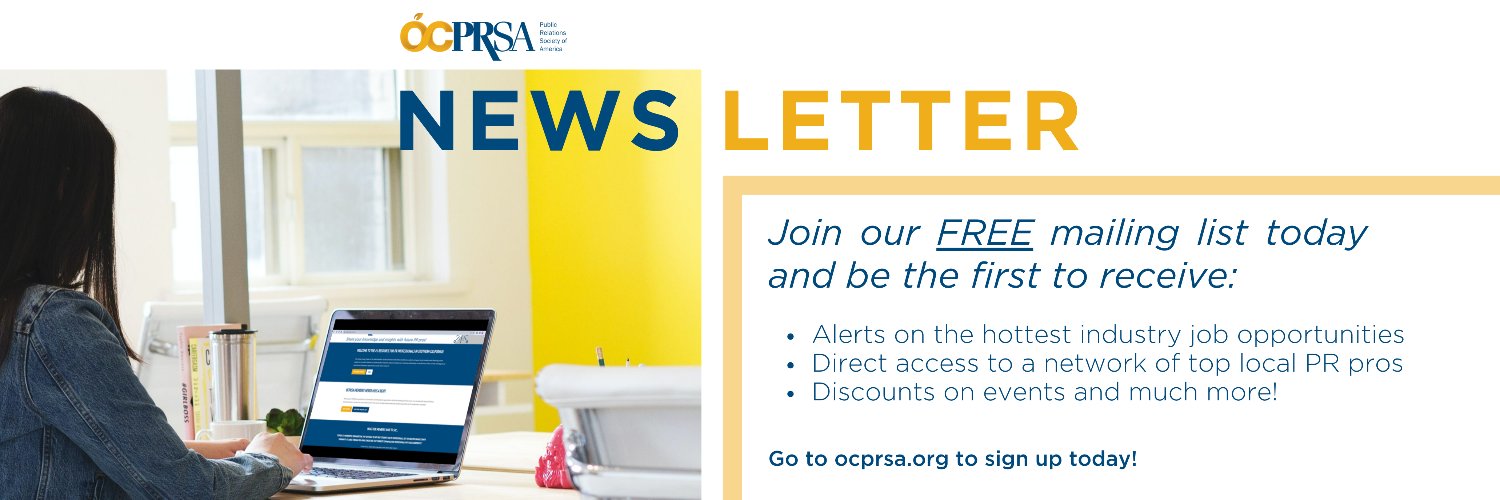 Orange County PRSA banner