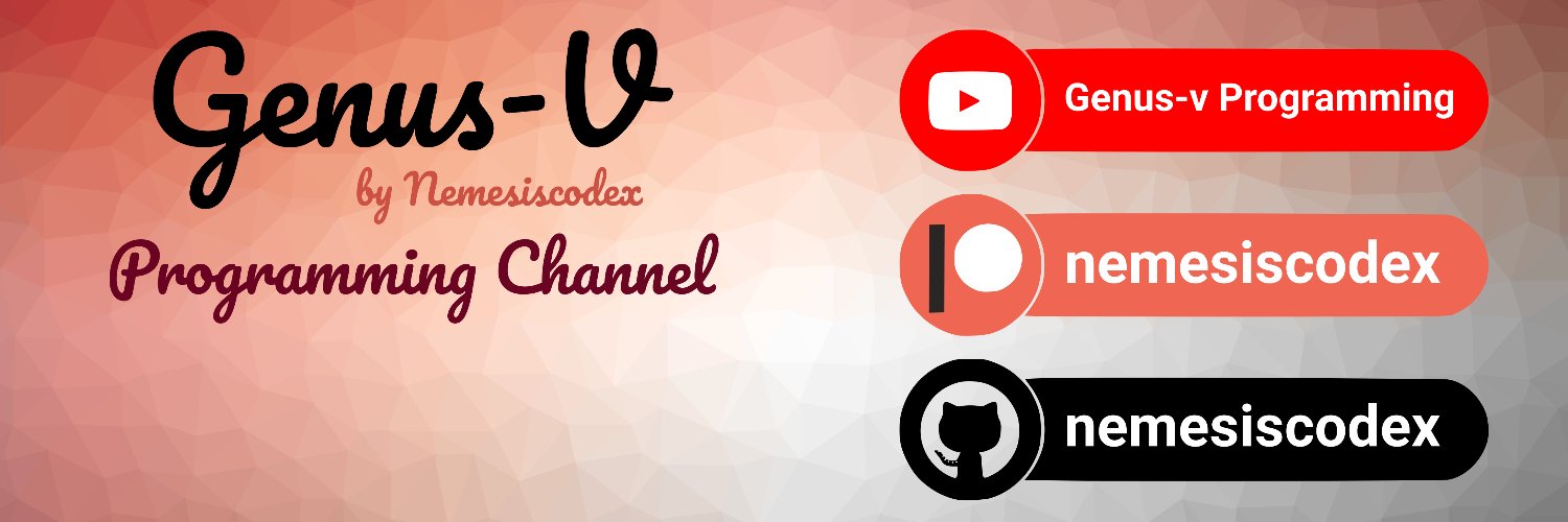 Genus-V Programming 🦀🐍☕ banner
